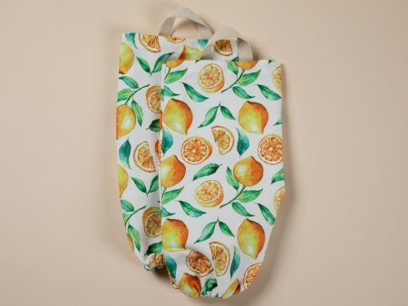 Lemon Vibes Plastic Bag Holder - Set of 2 Hot on Sale