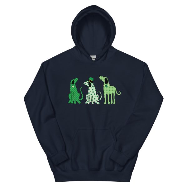 Whimsy St. Patrick s Day Dogs Hoodie Discount