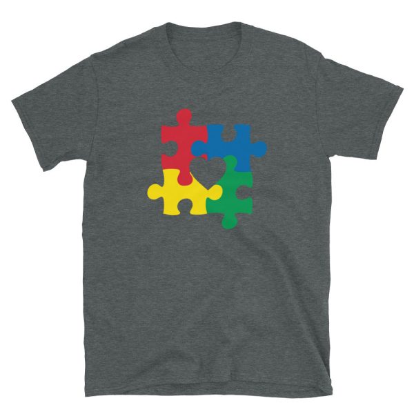 Autism Love at the Center T-Shirt Hot on Sale