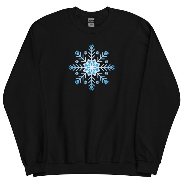 Snowflake Paw Crewneck Sweatshirt on Sale