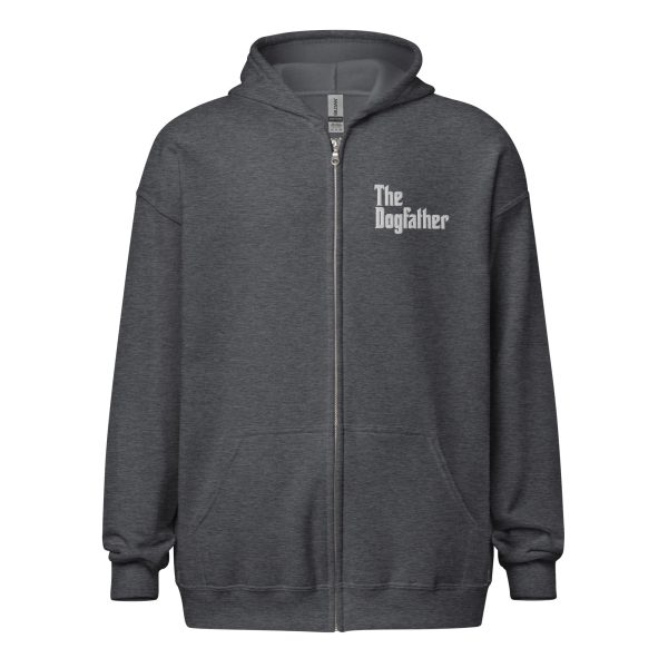 The Dogfather Unisex Heavy Blend Zip Hoodie Hot on Sale