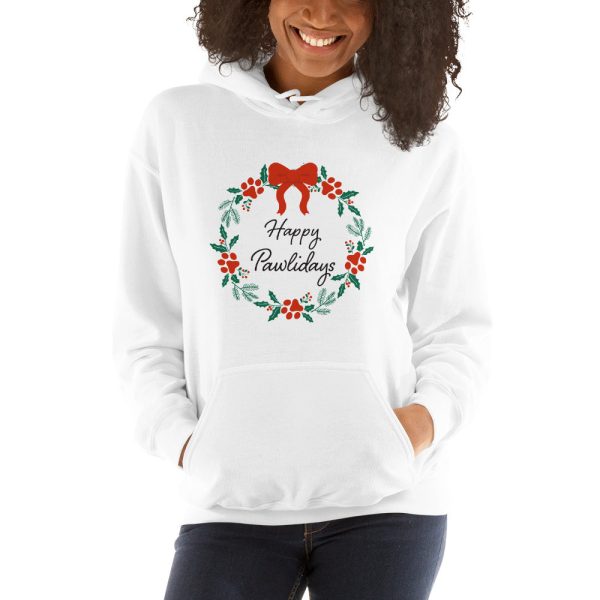 Happy Pawlidays Wreath Hoodie Supply