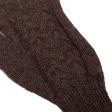 Winter Walk in Mahogany Hand-Knit 100% Alpaca Gloves in Mahogany from Peru Online