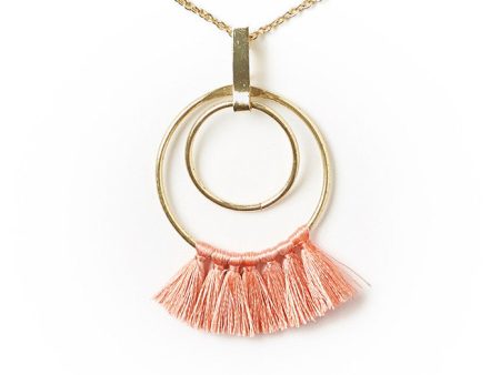 Danu Necklace - Coral Hoop Cheap