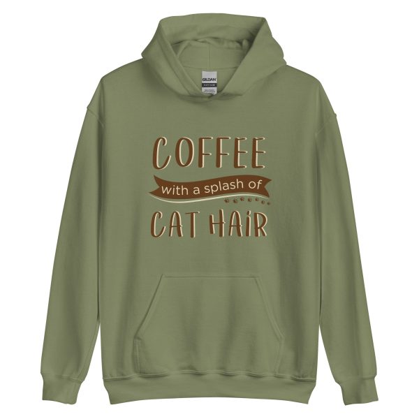 Coffee With A Splash of Cat Hair Hoodie on Sale