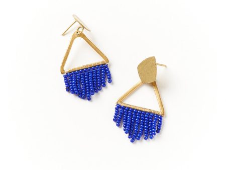 Kalapriya Earrings - Navy Diamond Fashion