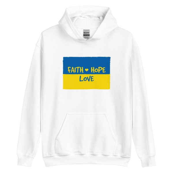 Faith, Hope & Love for Ukraine Hoodie Cheap