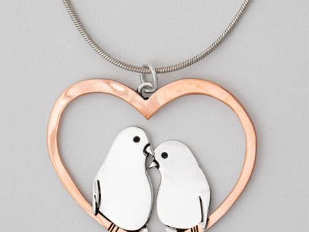 Lovebirds Sterling & Copper Necklace Online Hot Sale