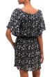 Venus Flowers Floral Printed Rayon Tunic-Style Dress from Bali Online